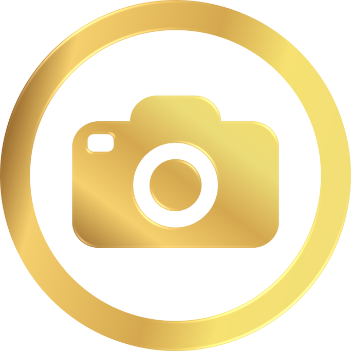 Gold Camera Icon