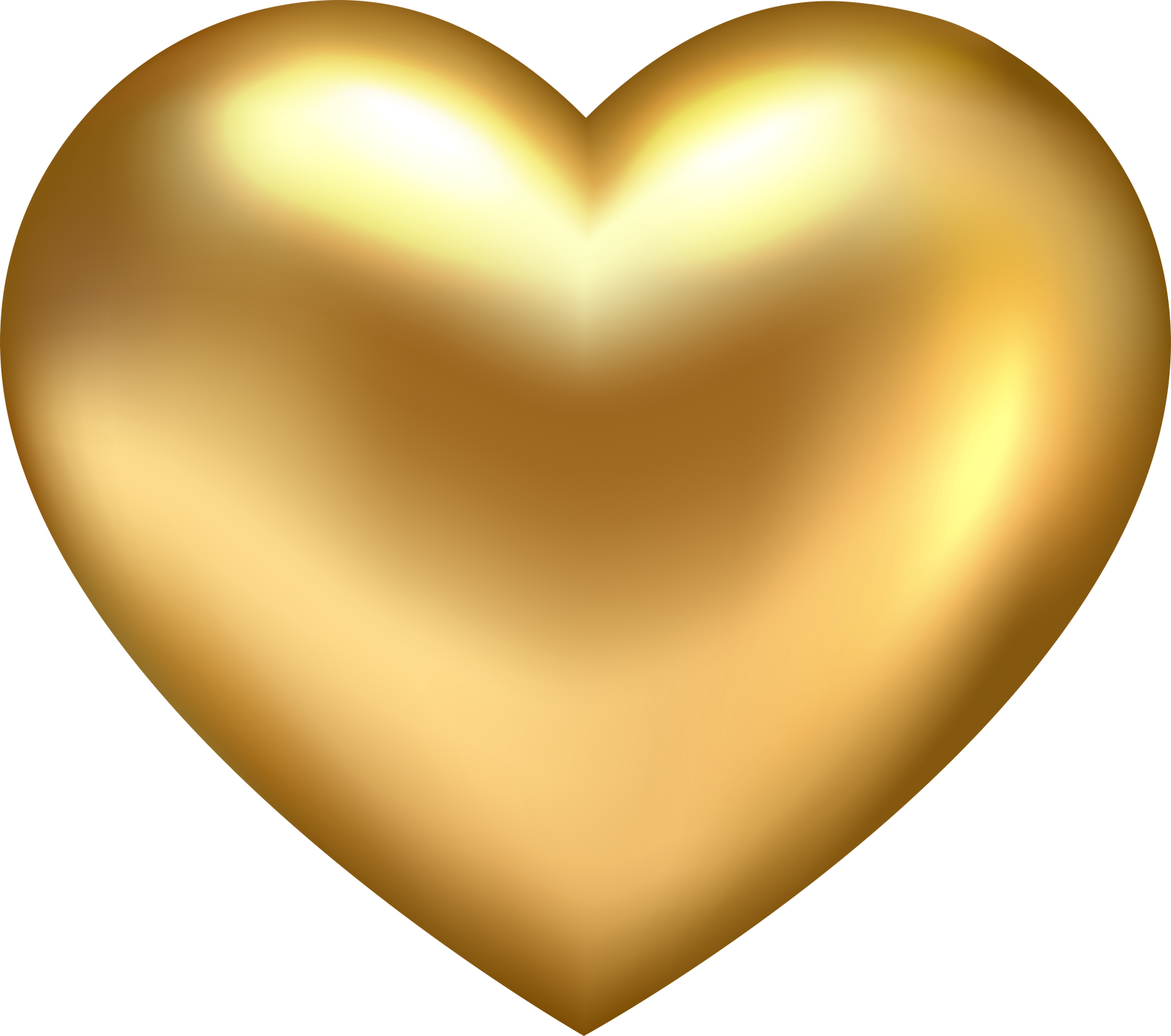 gold heart illustration
